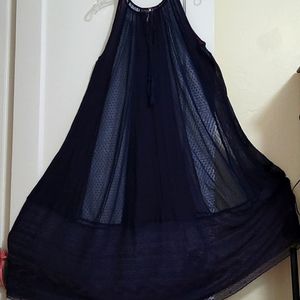 Free People lace navy dress